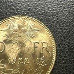 1922 Switzerland 10 Francs Gold Coin - Bern Mint