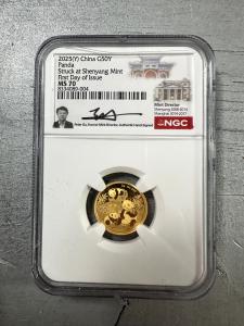 2025 China 3g Gold Panda Coin - NGC MS70
