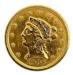 1906 $2.50 Liberty Head Gold Quarter Eagle Coin