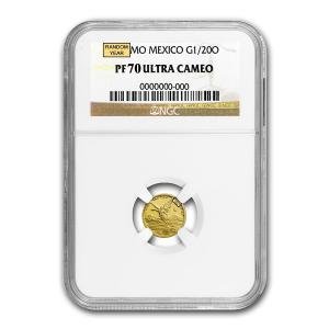 Mexico 1/20 oz Gold Libertad MS-70 NGC