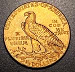 1925 D $2.50 Indian Head Gold Coin