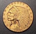1925 D $2.50 Indian Head Gold Coin