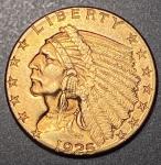 1925 D $2.50 Indian Head Gold Coin