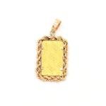 24k Gold Credit Suisse Ingot Bar Pendant Charm