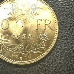 1922 Switzerland 10 Francs Gold Coin - Bern Mint