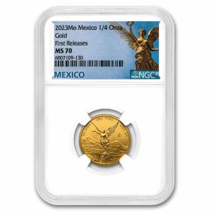 2023 Mexico 1/4 oz Gold Libertad MS-70
