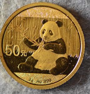 2017 Chinese Gold Panda 50 Yuan Coin