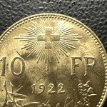 1922 Switzerland 10 Francs Helvetia Gold Coin