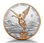 2024 Mexico 1-oz Silver Libertad with Gold Accents
