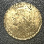 1922 Switzerland 10 Francs Gold Coin - Bern Mint