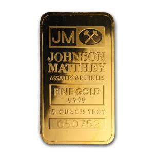 Johnson Matthey 5 oz Gold Bar