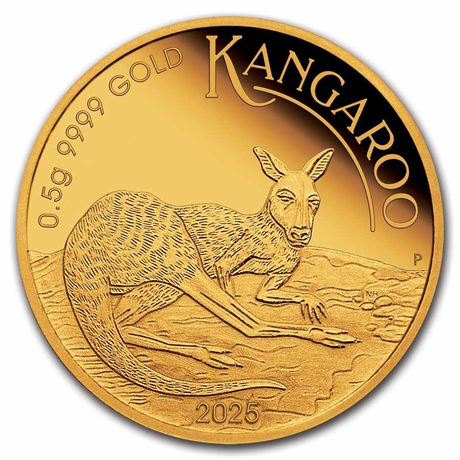 2025 Australia 1/2 Gram Gold Kangaroo Coin