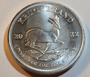 2022 South Africa 1 oz Silver Krugerrand Coin