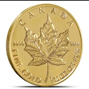 2010 1/10 oz Canadian Gold Maple Leaf Coin