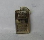14K Solid Gold .585 Ingot Pendant 0.50g