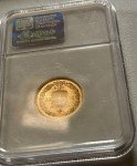 1896 Swiss Gold 20 Franc Coin NGC MS 62