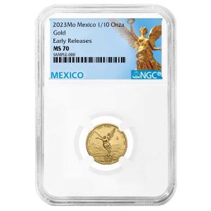 2023 Gold Mexican Libertad 1/10 oz Coin