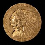 1913 Indian Head Gold Quarter Eagle G$2.50 Coin