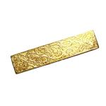 Floral Engraved Antique Gold Bar Ingot
