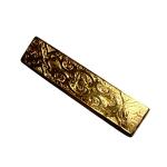 Floral Engraved Antique Gold Bar Ingot