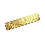 Floral Engraved Antique Gold Bar Ingot