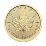 2025 $20 Canadian Maple Leaf Gold Coin 1/2 oz