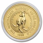 1999 Australia Gold Kangaroo 1/2 oz Coin