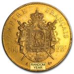 1855-1859 France Gold 100 Francs Napoleon III