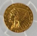 1925 D Quarter Eagle Gold Coin - Indian Head