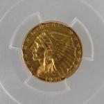 1925 D Quarter Eagle Gold Coin - Indian Head
