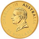 2025 Australia Gold Kangaroo 1/4 oz Coin