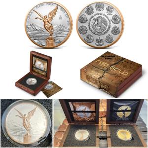 2024 Mexico Libertad Red Gold Coin 1 oz Silver