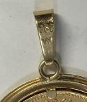 1930-B Swiss 20 Francs Helvetia Gold Coin Pendant