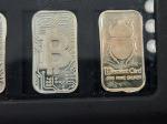 1g Bitcoin Silver Ingots with Display Holder
