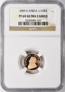 2009 South Africa 1/10 Ozt Gold Krugerrand