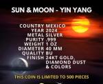 2024 Mexico Libertad Sun & Moon Silver Coin