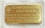 Swiss Bank 100g Gold Bar 999.9 Fine