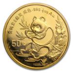 1991 China 1/2 oz Gold Panda Coin