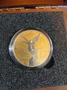 2024 1oz Black Platinum Gold Silver Libertad Coin