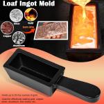 25 Oz Gold Bar Loaf Cast Iron Ingot Mold