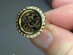 14K Yellow Gold Chinese Panda Bear Coin Ring