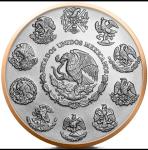 2024 Mexico Libertad Red Gold 1oz Silver Coin