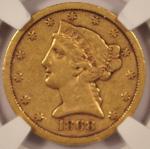 1868-S $5 Liberty Gold Half-Eagle Coin