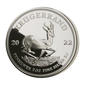 2022 South Africa 2 oz Silver Krugerrand Coin