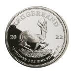 2022 South Africa 2 oz Silver Krugerrand Coin