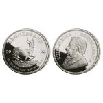 2022 South Africa 2 oz Silver Krugerrand Coin