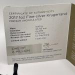 2017 1 OZ South Africa Krugerrand Silver Coin