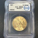 1981 Mo Mexico 1/2 Oz Gold Libertad Coin