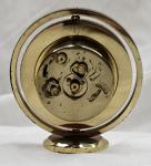 Mid-Century Brass Swiss Desk Clock