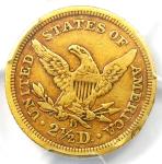 1842-D Liberty Gold Quarter Eagle $2.50 - Rare Coin